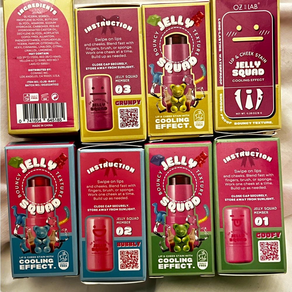 Oze Lab Jelly Squad Lip & Cheek Stain – (New, Sealed)